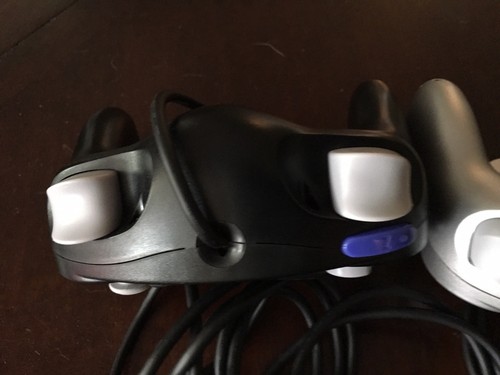 Lot of 2 Nintendo Gamecube Controllers Black & Silver