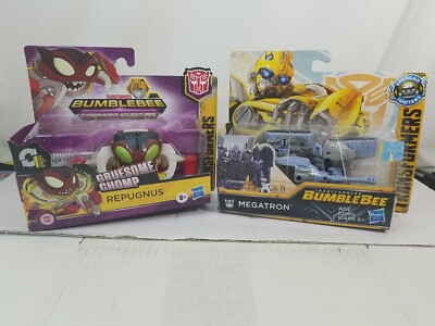 2 Hasbro Transformers Bumblebee Cyberverse REPUGNUS Action Figure & MEGATRON new