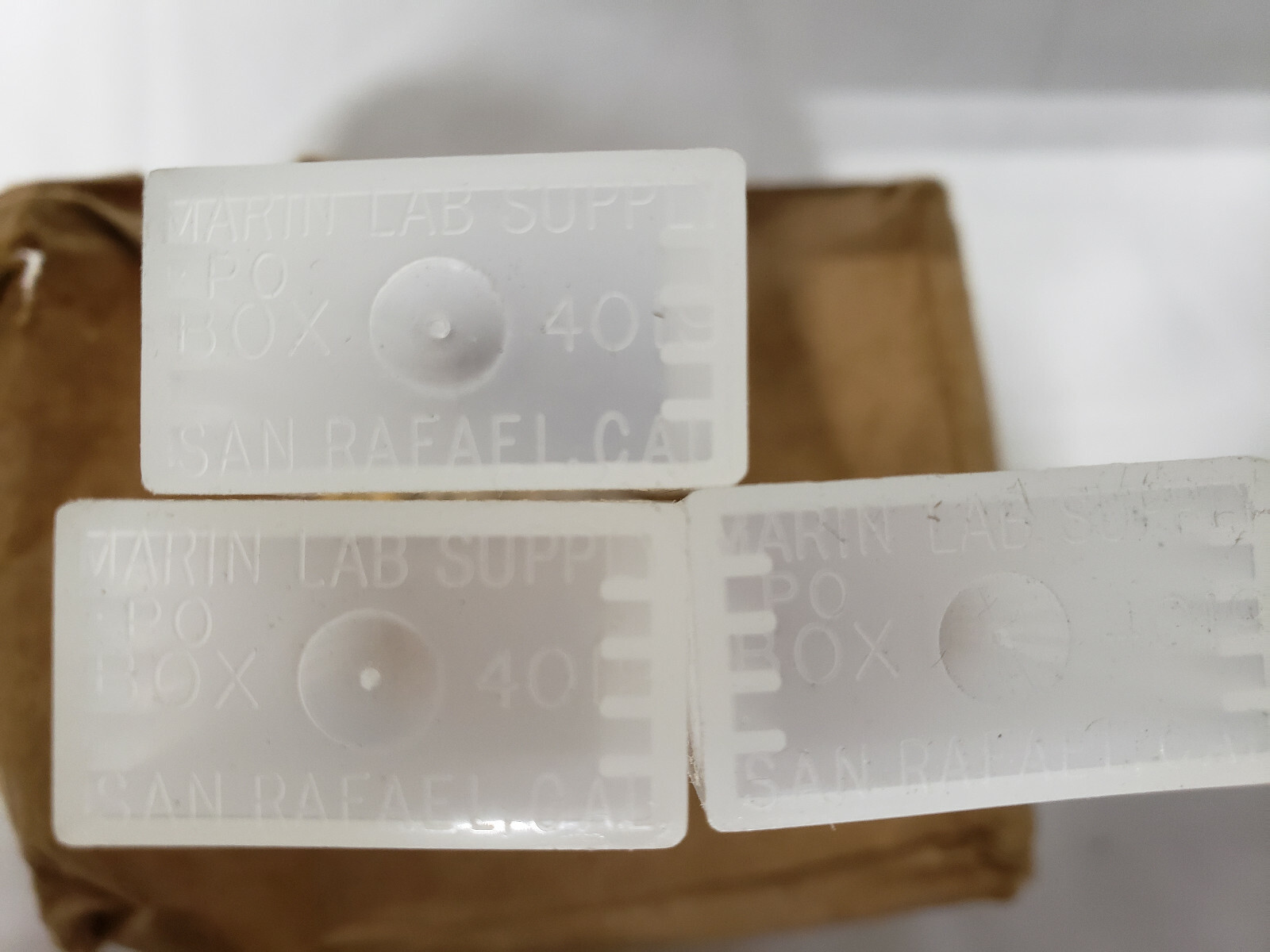 12 Microscope Slide Mailer Case Box Plastic hold 5 slides