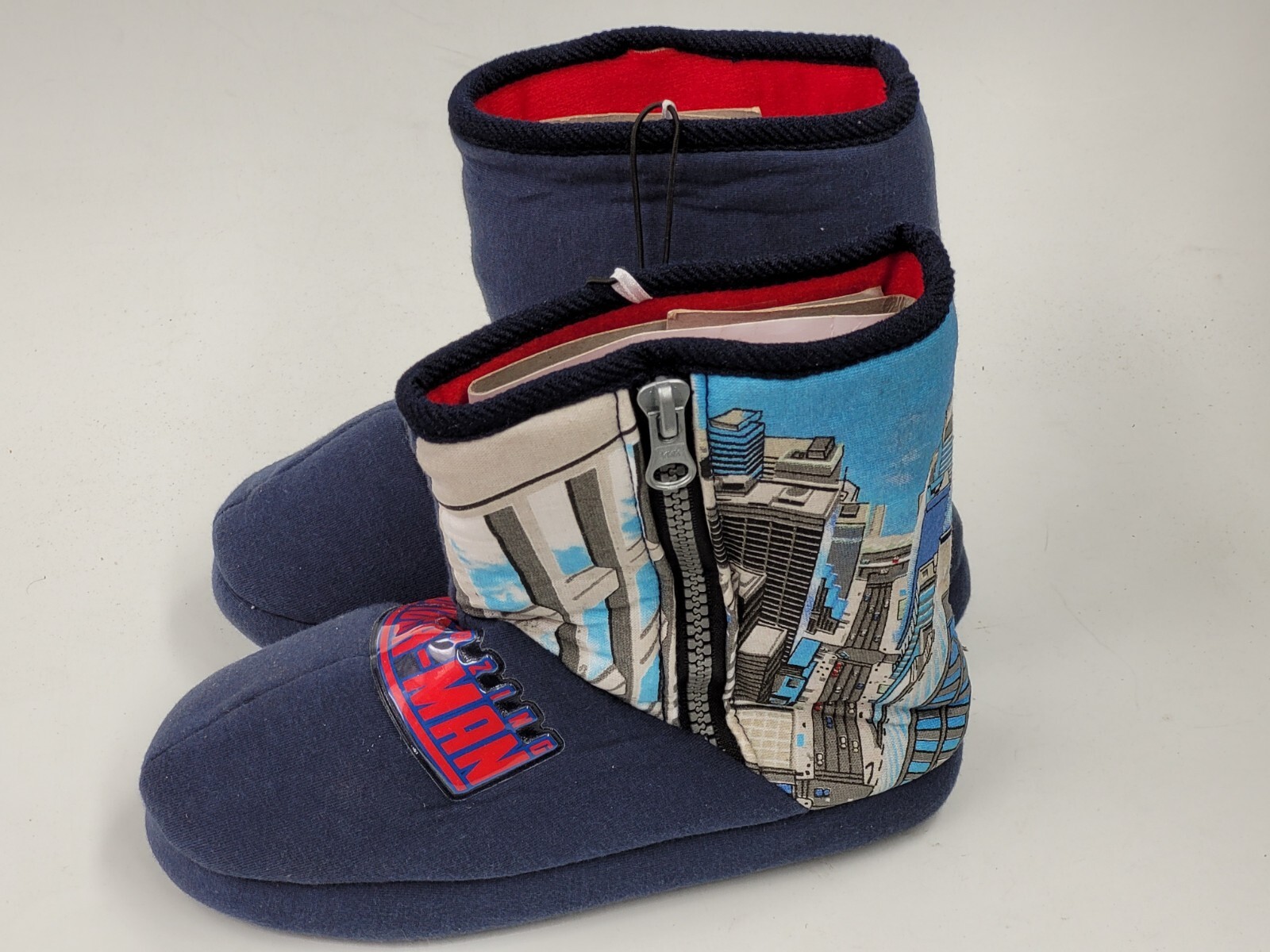 Spider-man Toddler Boys Slipper Bootie with Zipper Closure