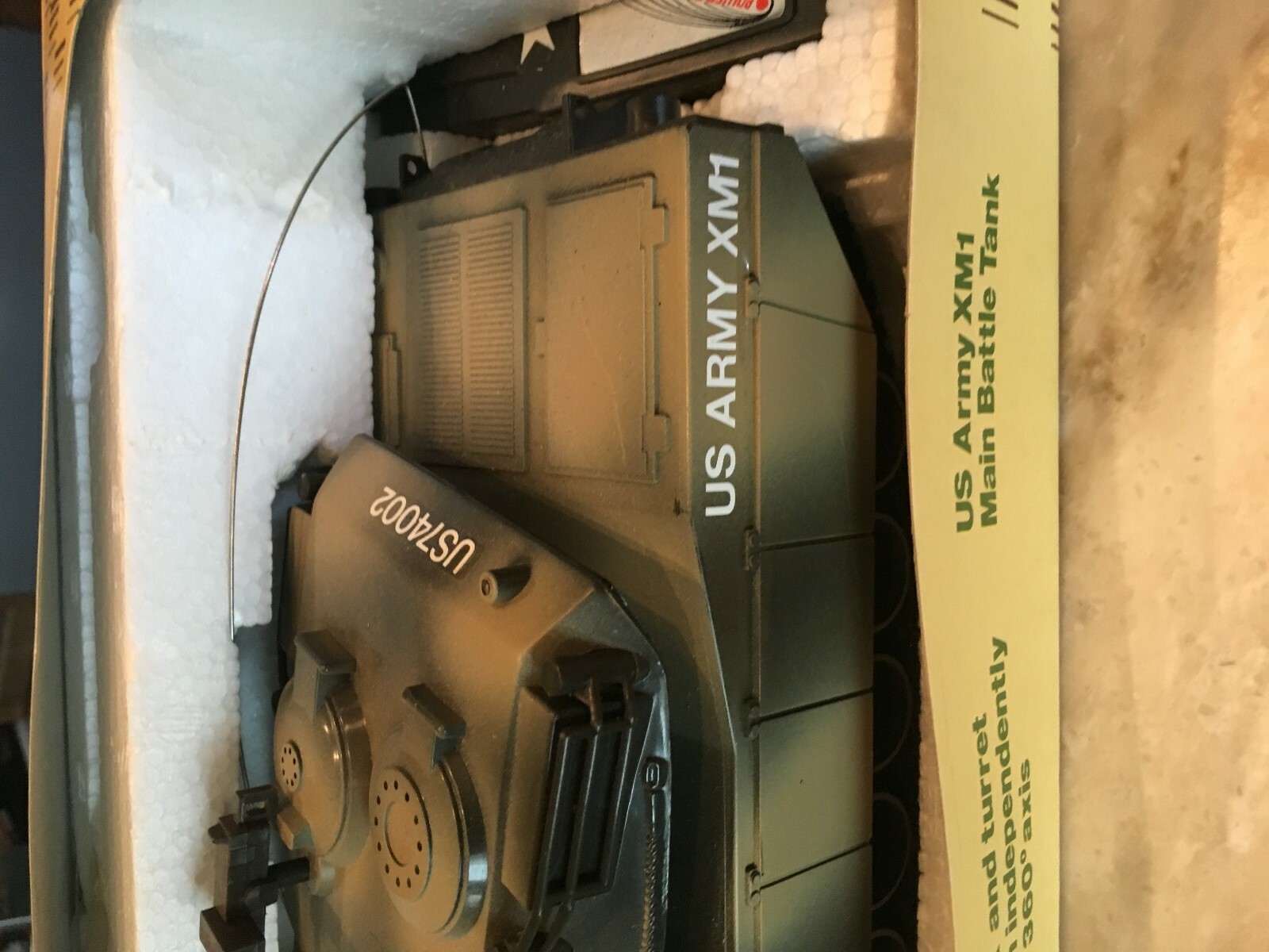 1981 Remco Power Command RC 6 Function US Army XM1 Main Battle Tank with Transmi