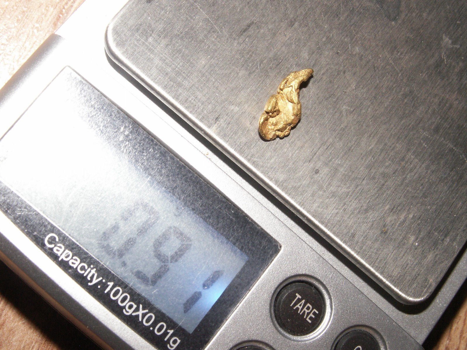 Genuine Natural Gold Nugget from Atlin, BC,  .91 Grams