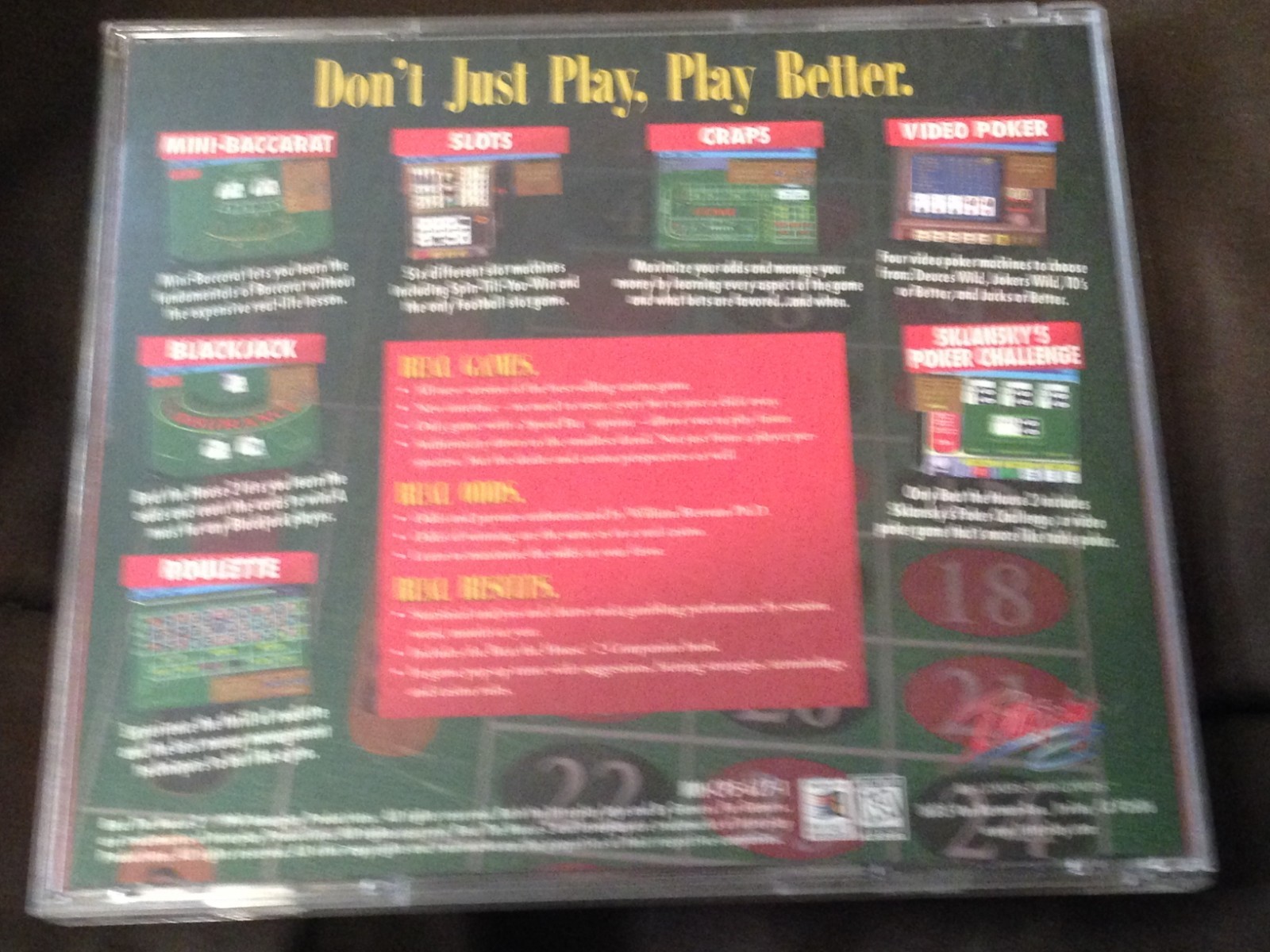 BEAT THE HOUSE 2 CD WINDOWS 95 RARE