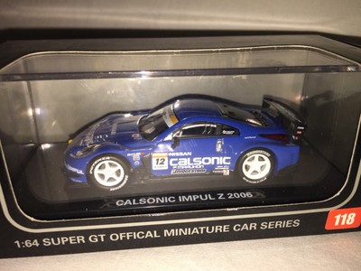 Kyosho Beads Nissan Calsonic Impul Z 2006 Diecast Car 1/64 Super GT 118 Blue 12