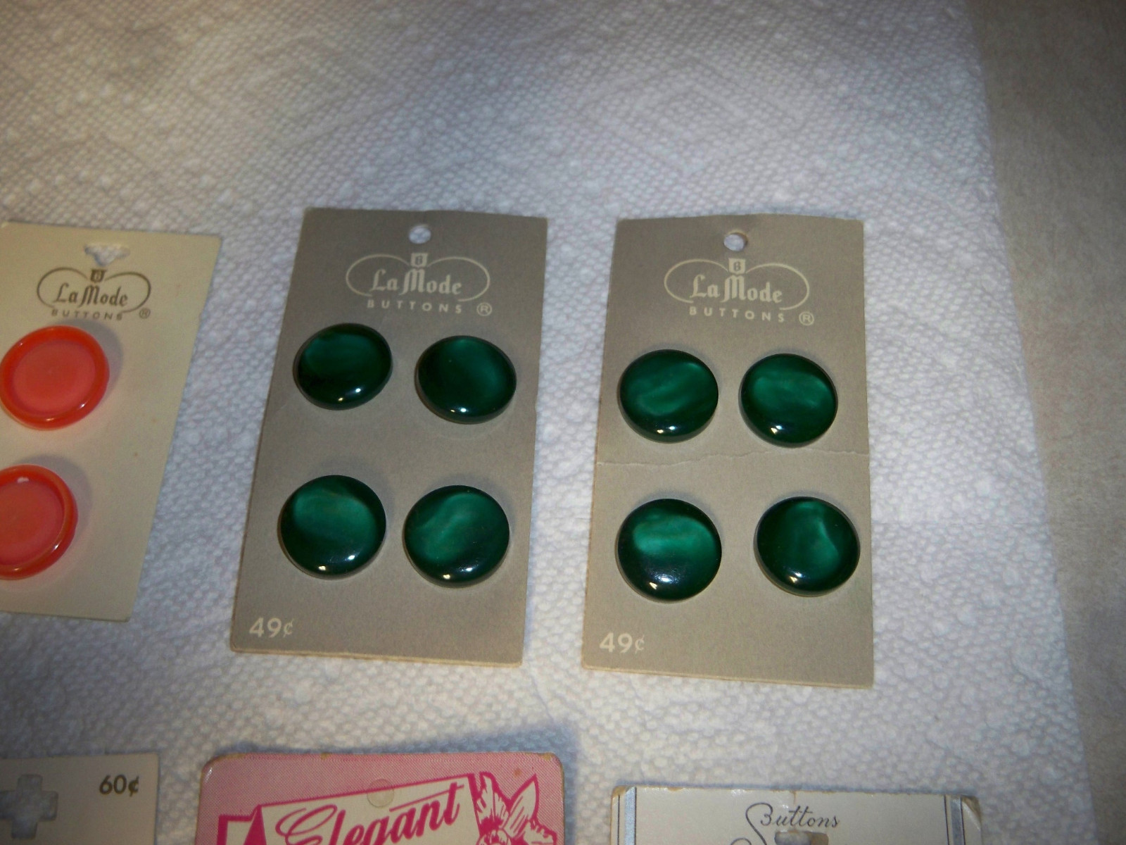 13 Cards of Buttons-Made in USA-Czechoslovakia-Japan-W.Germany