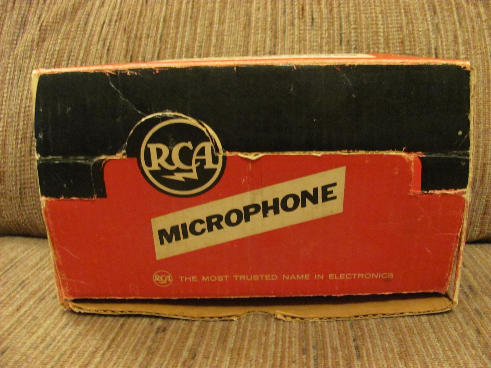 Vintage Empty RCA Type BK-12A Subminiature Dynamic Microphone Box