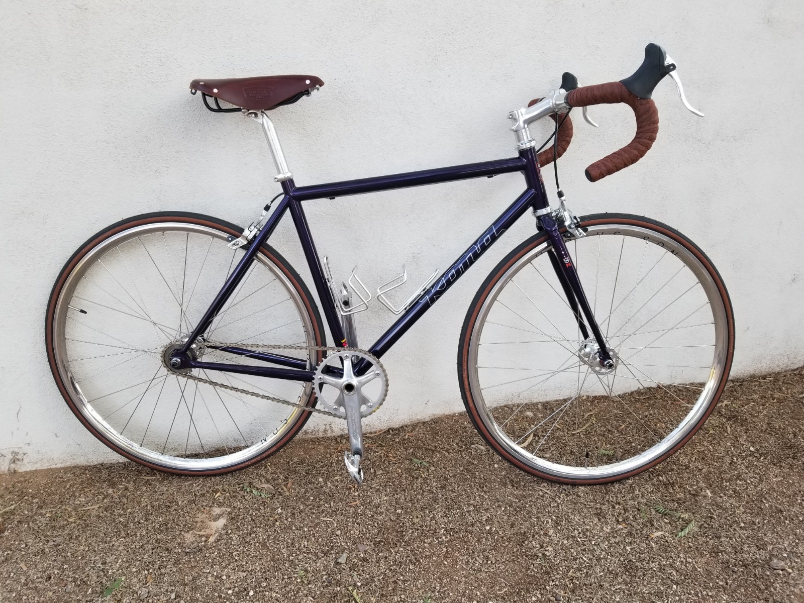 Kona Paddy Wagon Single Speed Bicycle Drop Bar Ritchey Brooks Rare Color! SS!