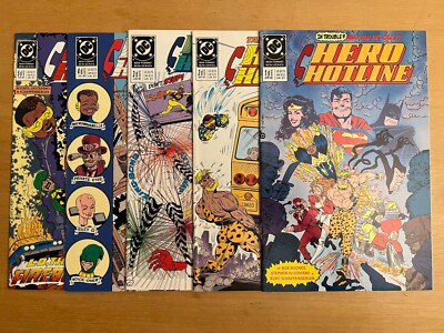 Hero Hotline #1 2 3 4 5 (of 6) DC Comics 1989 multiple 1st appearances BIG SCANS