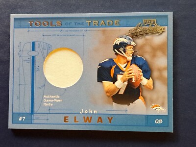 2001 Playoff Absolute Memorabilia TOOLS OF THE TRADE John Elway Pant Card