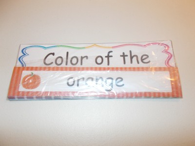 Color of the Week Learning Center Labels.  Daycare supplies and accessories.