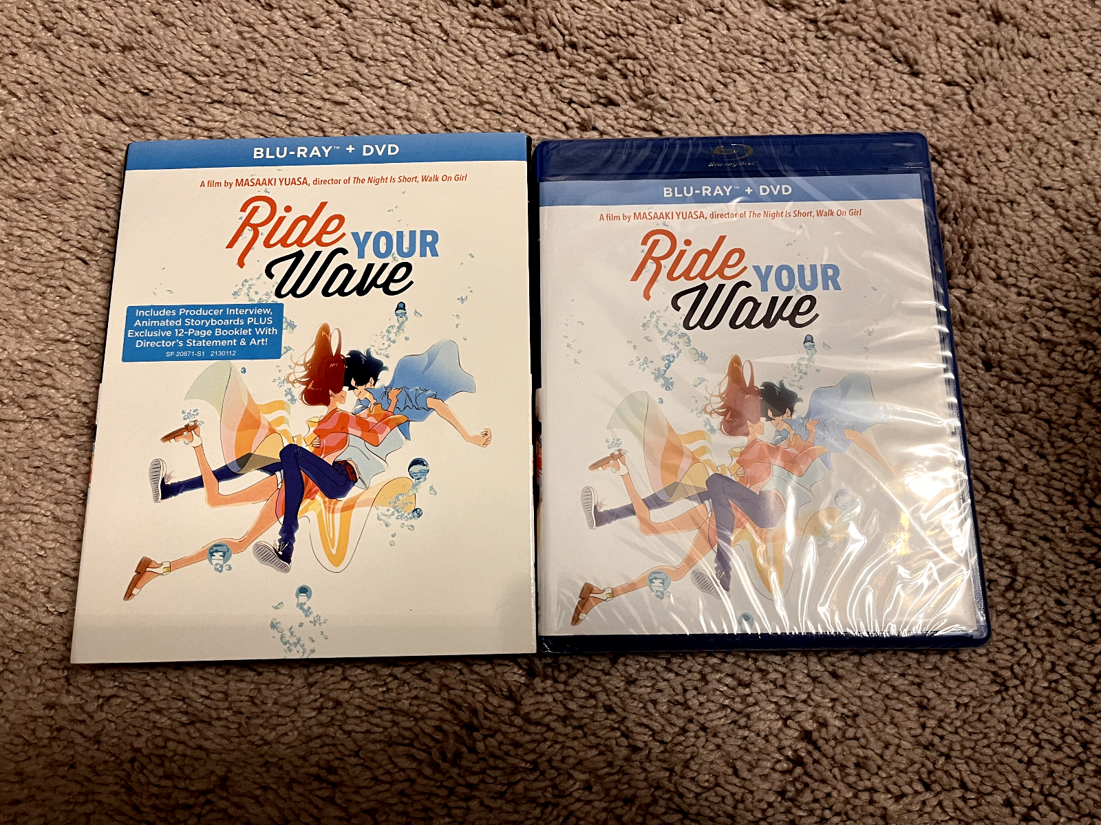 Ride Your Wave Blu-ray+DVD 2019 Anime SLIPCOVER ENGLISH DUB