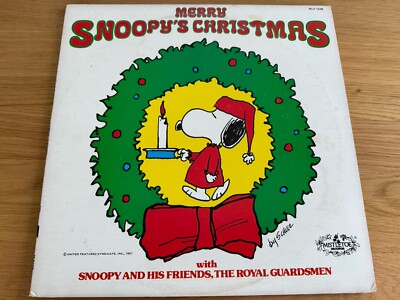 Snoopy's Merry Christmas LP Mistletoe Records 1978 1st Pressing