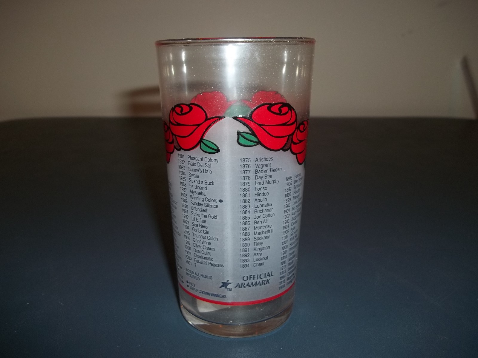 Vintage 2001 Official Kentucky Derby Souvenir Glass - Mint Julep Glass