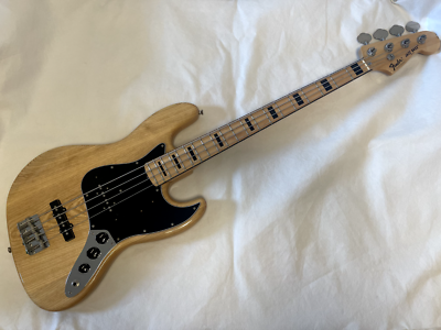 Fender Japan JB75 Jazz Bass Natural Black Block Inlay Binding