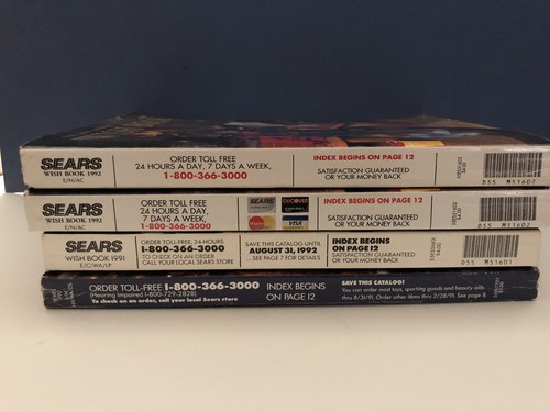 Sears Christmas Catalogs (Wish Book), 1990--1991--1992--1992