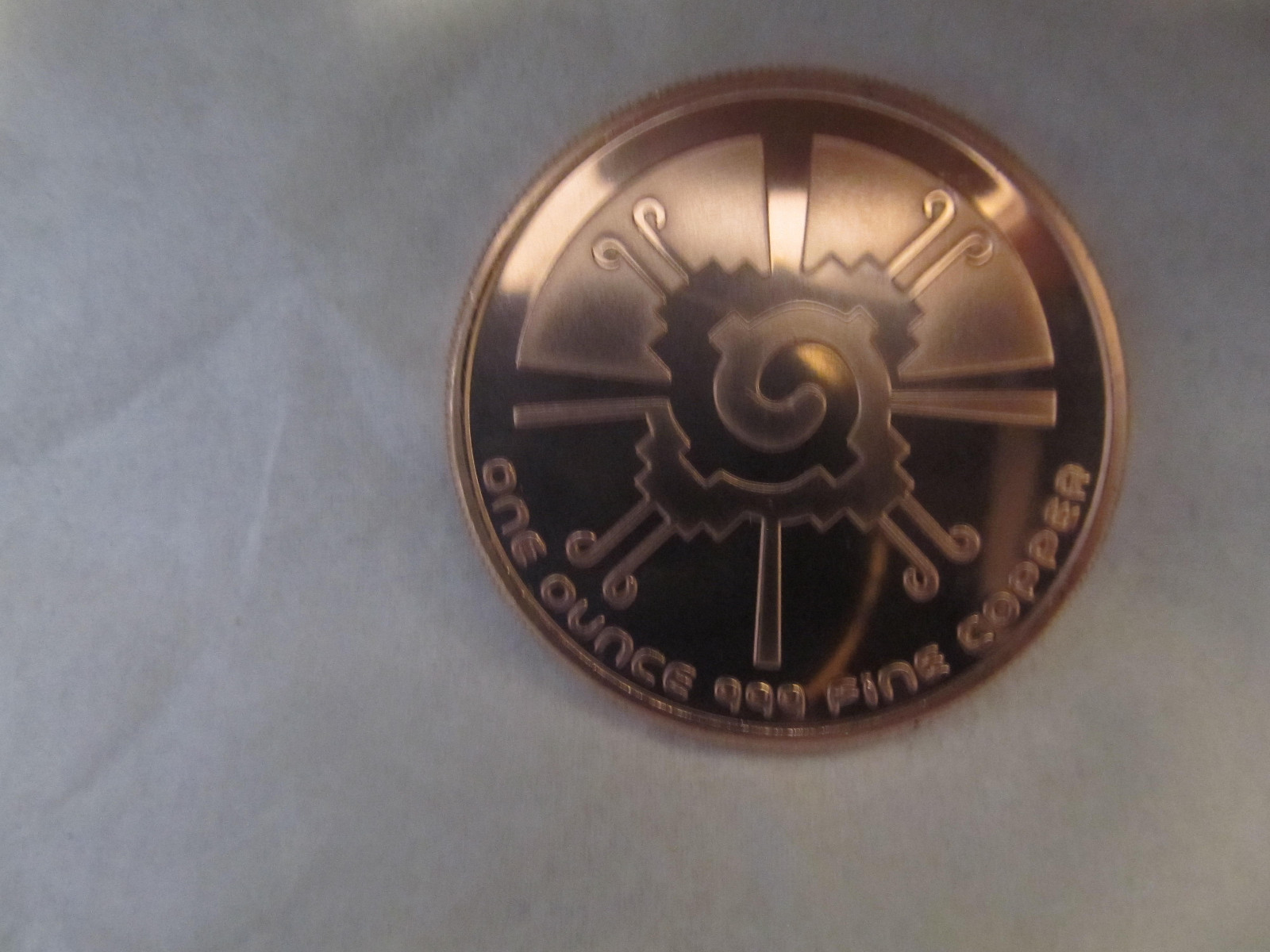 Mayan Calendar 1 oz .999 Copper Bullion Round