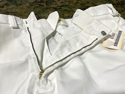 Mens USA WHITE DRESS / WORK PANTS HOSPITAL MEDICAL COOK PAINTER SIZE 28-46 NEW