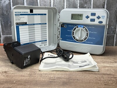 Hunter Pro-C PC-400i Indoor Sprinkler Irrigation Timer Controller 16 Zones Power
