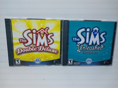 The Sims Unleashed Expansion Pack & Double Delux Lot Of 2