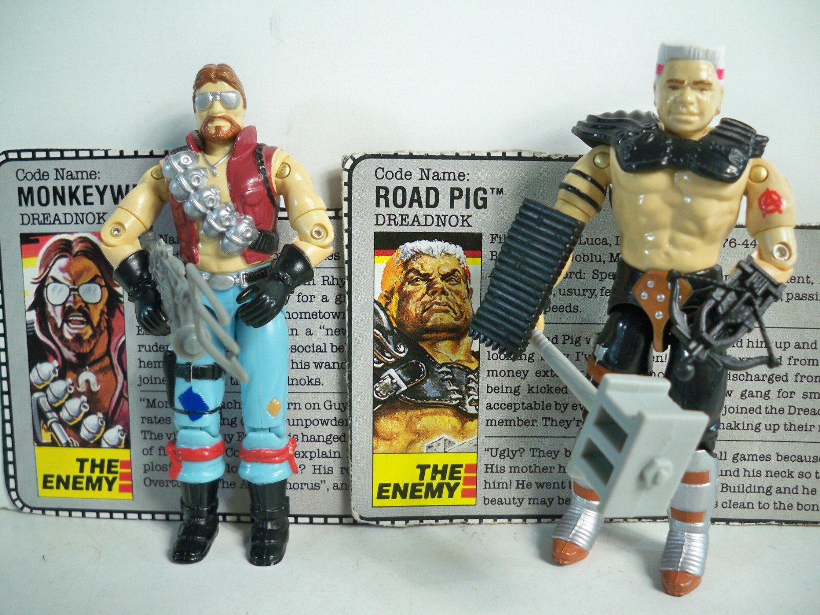 K25i0534 ROAD PIG & MONKEYWRENCH COMPLETE 1986-88 GI JOE DREADNOK