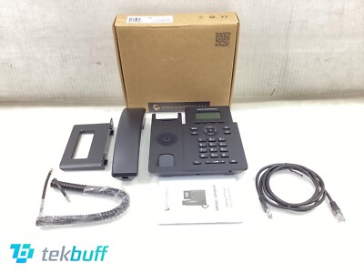 Grandstream GRP2601P SIP PoE IP Phone - Black, 2-Lines 5-Wall Calling