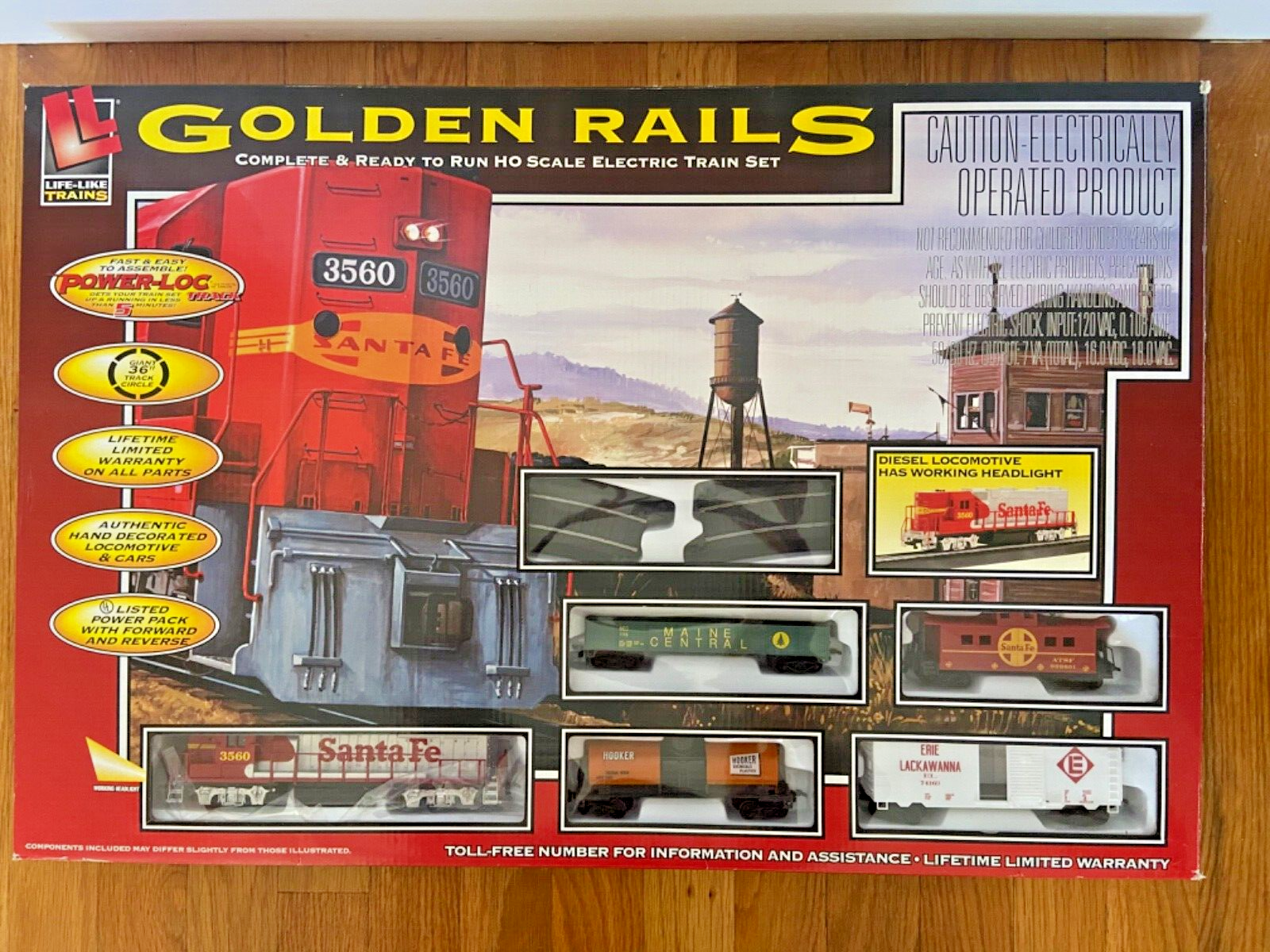 Life-Like Trains Golden Rails Complete &Ready Run Ho