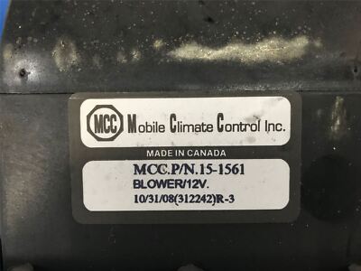 12V Dual Cage Blower Motor 3 Speed Mobile Climate Control 15-1561 MCC
