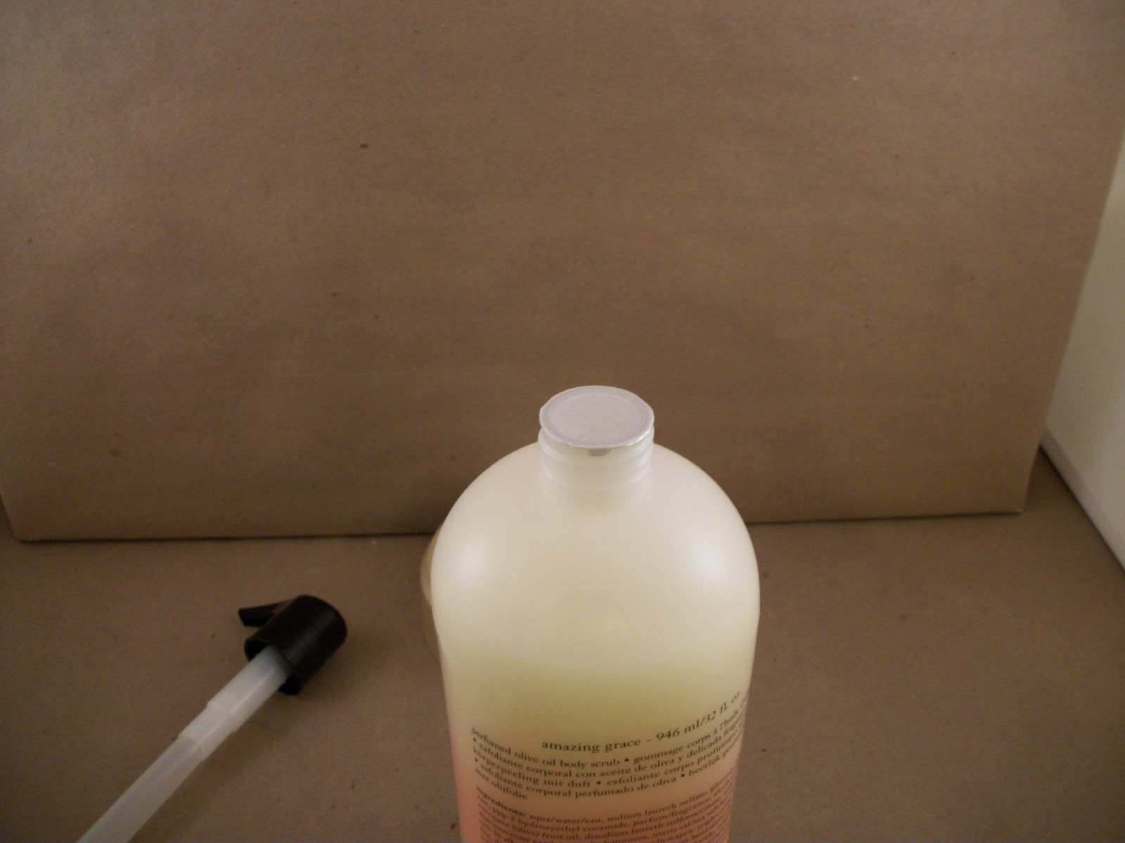 NEW 32 fl oz Philosophy Amazing Grace Perfumed Olive Oil Body Scrub With Pump