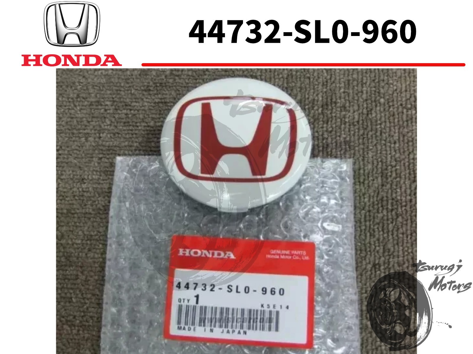 アルヴェル HONDA GENUINE NSX R White LOGO WHEEL CENTER CAP 44732-SL0