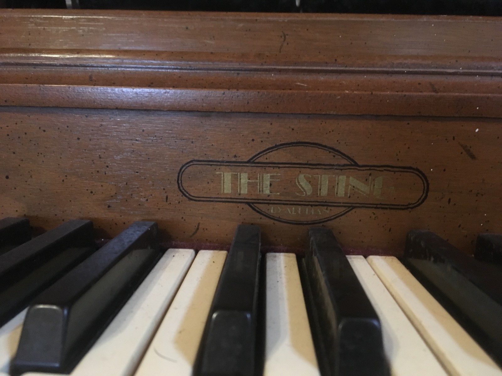 player piano (the sting) and 120 plus rolls