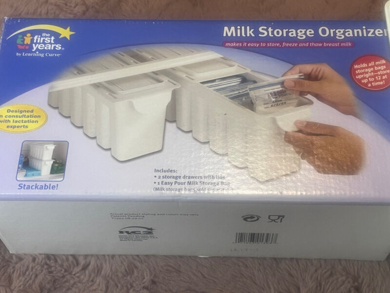 The First Years Breast Milk Storage Easy Store Freezer Organizer 3 Storages