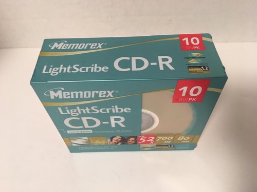 Memorex Lightscribe CD-R disk 10 Pack Set Compact Disc NEW in package sealed
