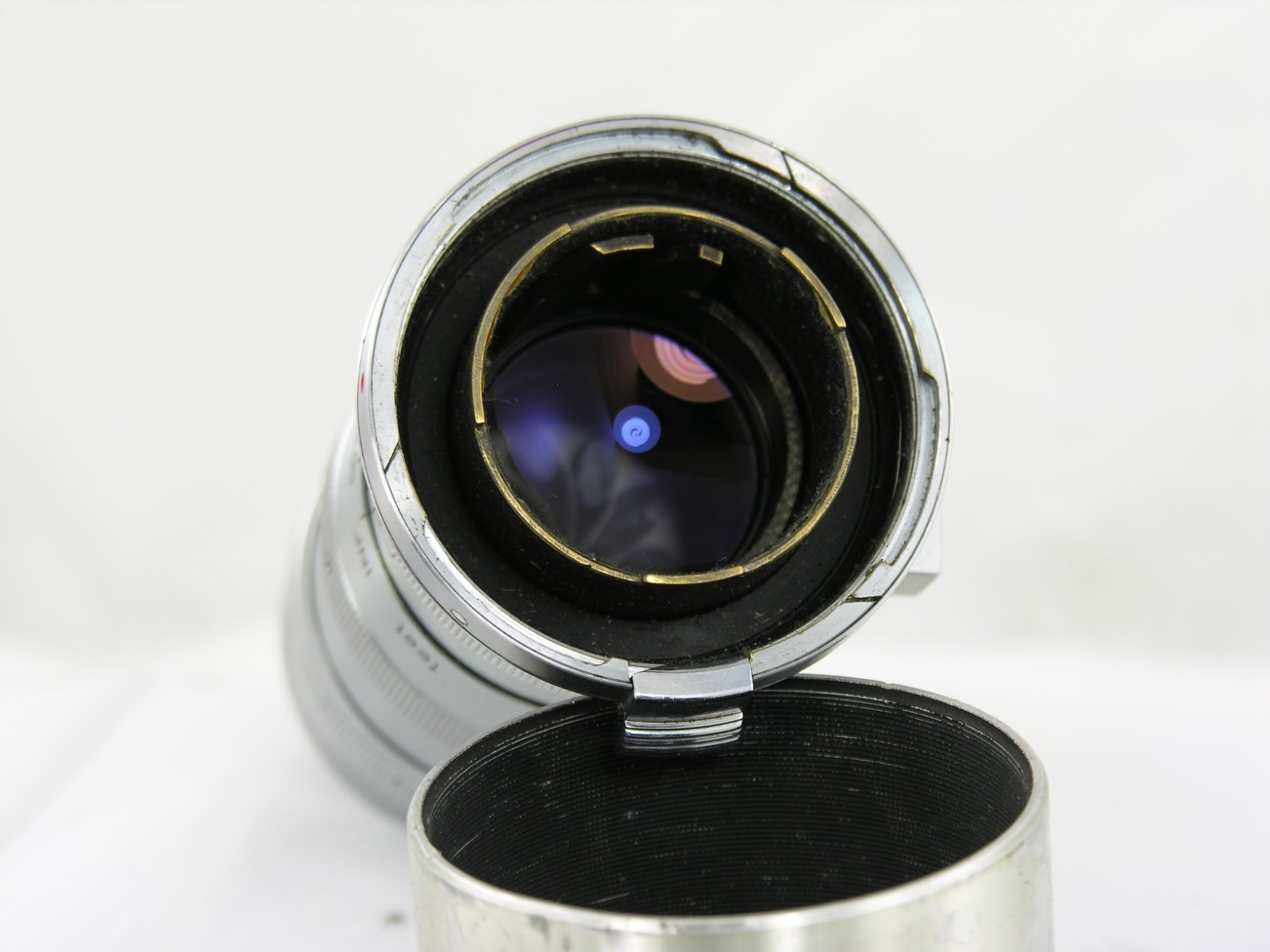 Nikkor Q.C Rangefinder 13.5cm f3.5 lens W/Hood