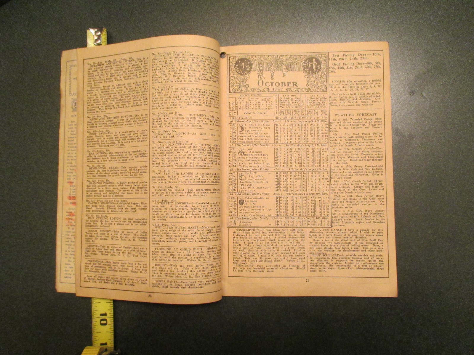 1927 The Herbalist Almanac