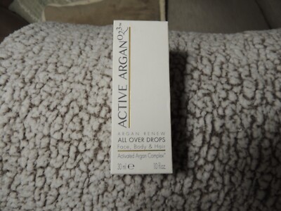 Active argan all over drops face,body and hair 1.0 oz NIB