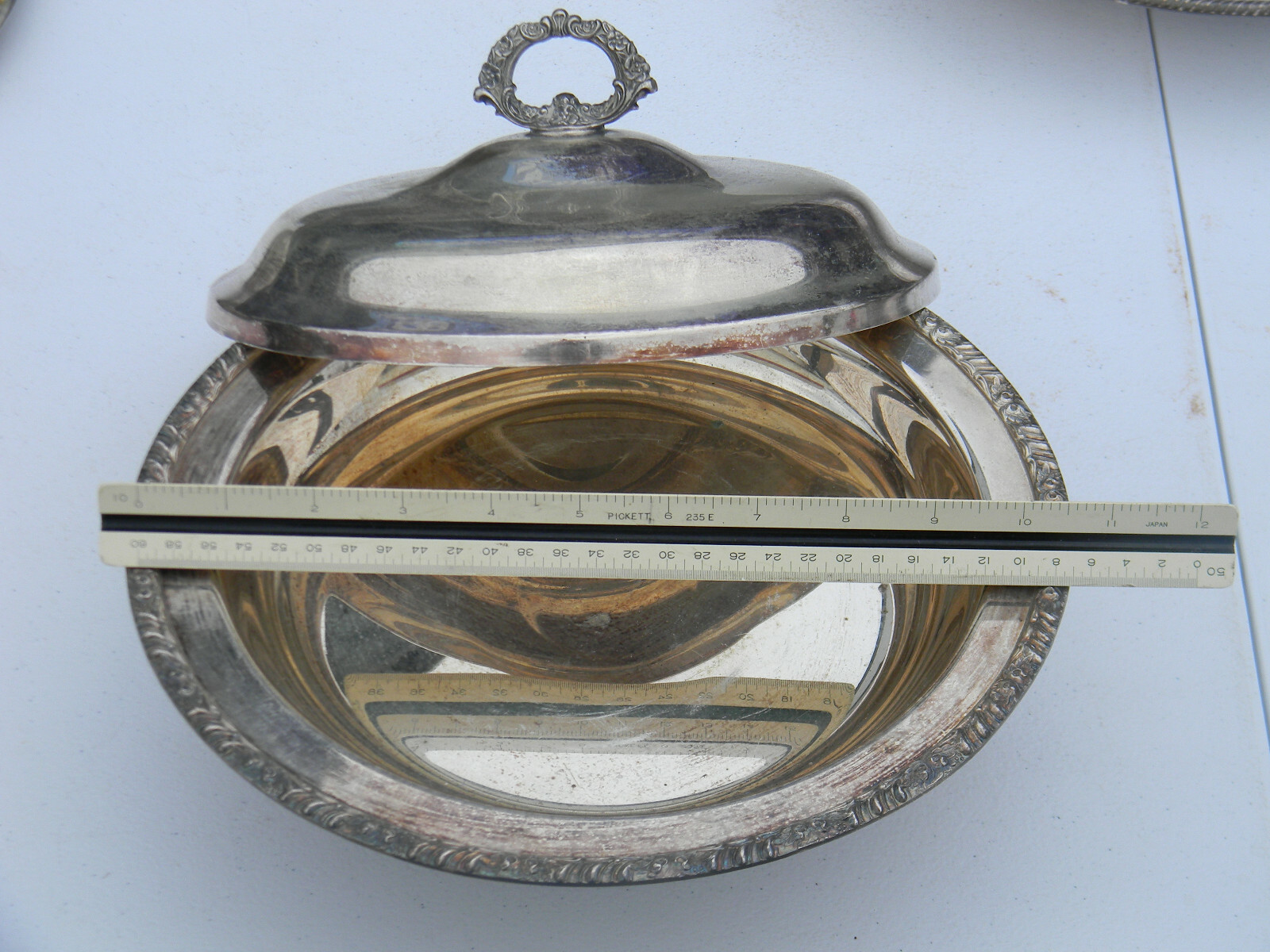 Vintage Antique? Covered Siver Plated Serving Dish