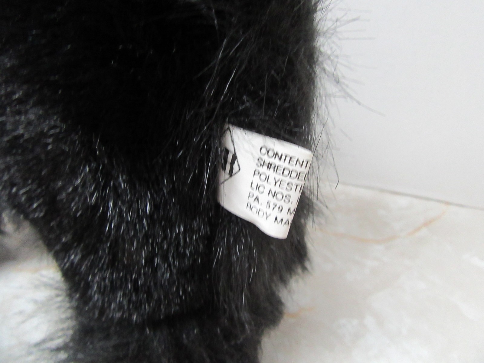 Vintage Cuddle Me By KB Black Poodle Puppy Dog Plush Stuffed Animal K.B. Bros