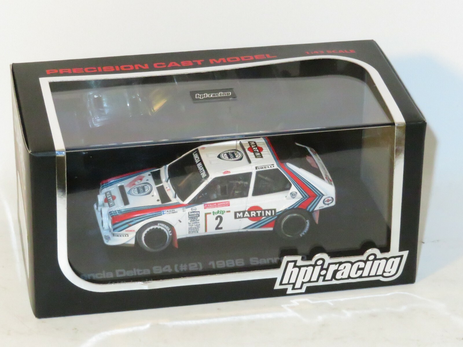 HPI 1/43　LANCIA DELTA S4 サンレモ セット WRC 1/43 Lancia Delta S4 Martini Racing Sanremo Rally 1986 #2 M