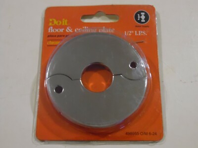 Do it Best, 1/2'' I.P.S. Chrome Plated Floor & Ceiling Split Plate, 498955