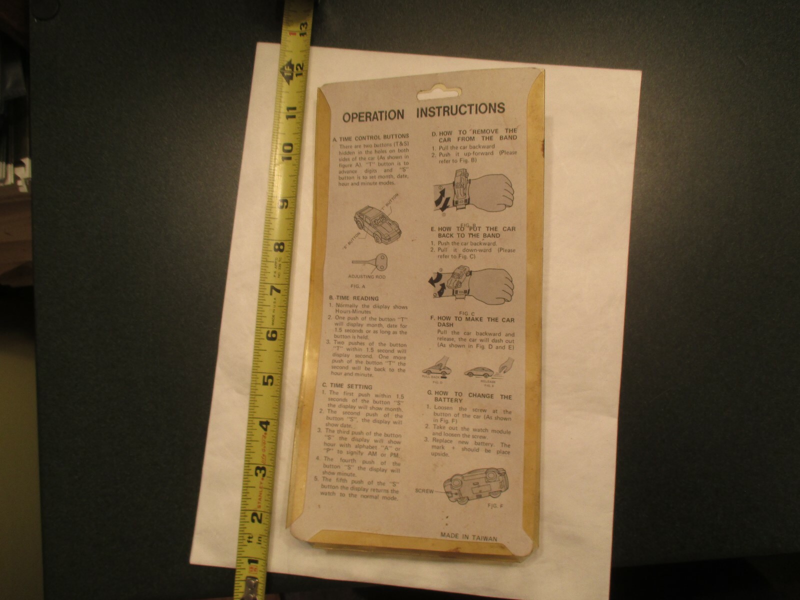 Car Watch Its a Car its a Watch New old Stock NOS in packaging Childs toy