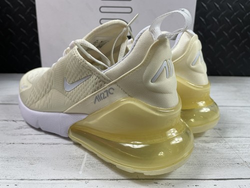Pre-owned Nike Air Max 270 Women's Coconut Milk White/yellow Dj5991-100 Sz 10.5