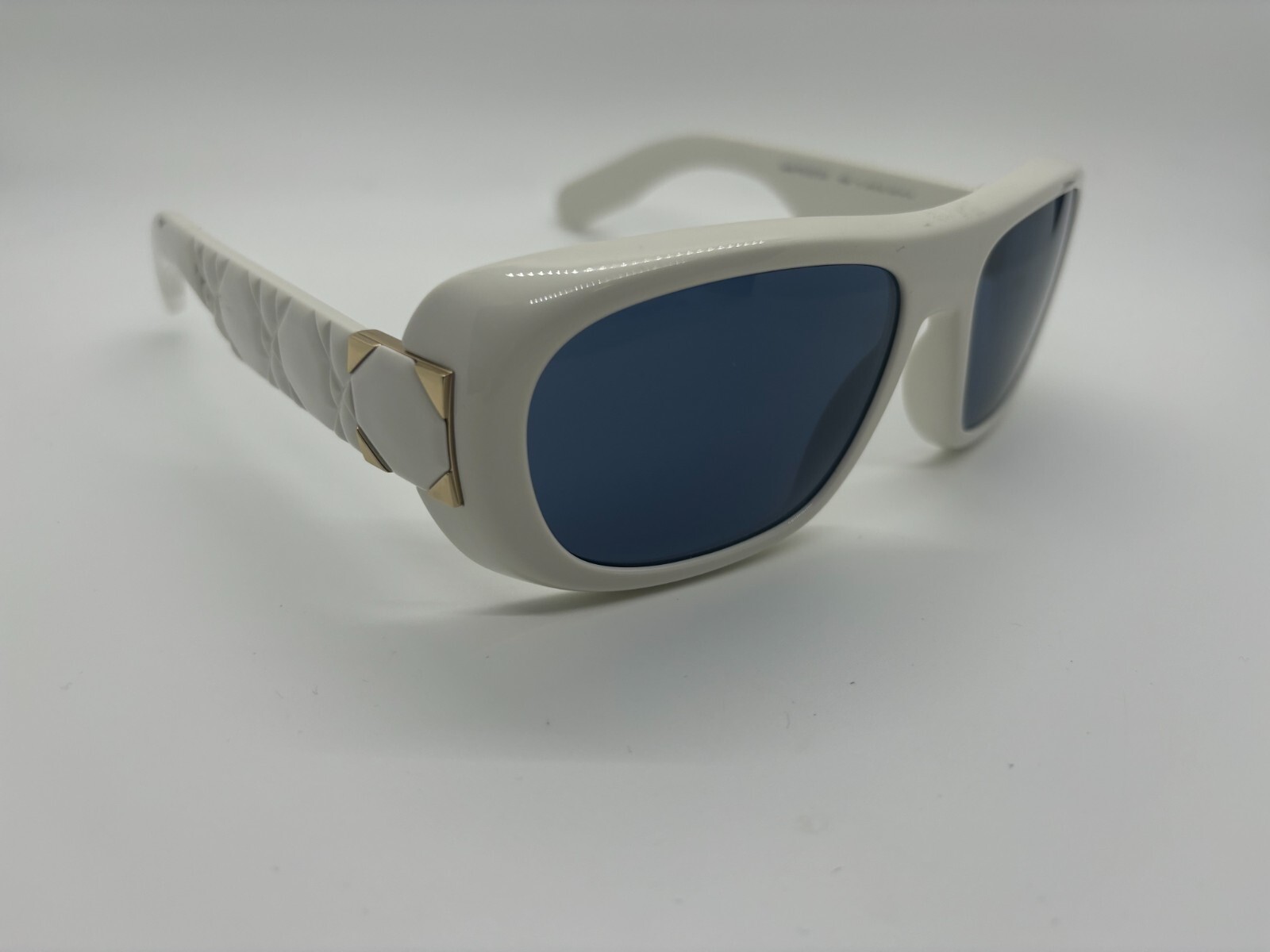 Pre-owned Dior Lady 95.22 S1i Ivory White Sunglasses 59-18-120mm Comes W/ Full Set In Blue