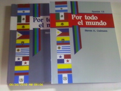 2 PC. ABEKA SPANISH 1- SPANISH 1A & 1B workbooks- CLEAN AND COMPLETE
