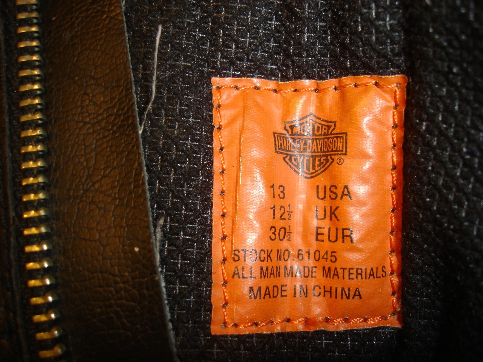 HARLEY DAVIDSON Boots Size 13 Youth Boy/Girl Black Eagle Motorcycle