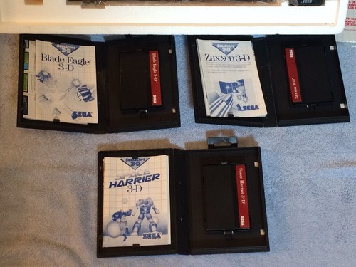 Sega Scope 3-D System&Sega The Master System 29 Games 3 3-D Games Extras TESTED