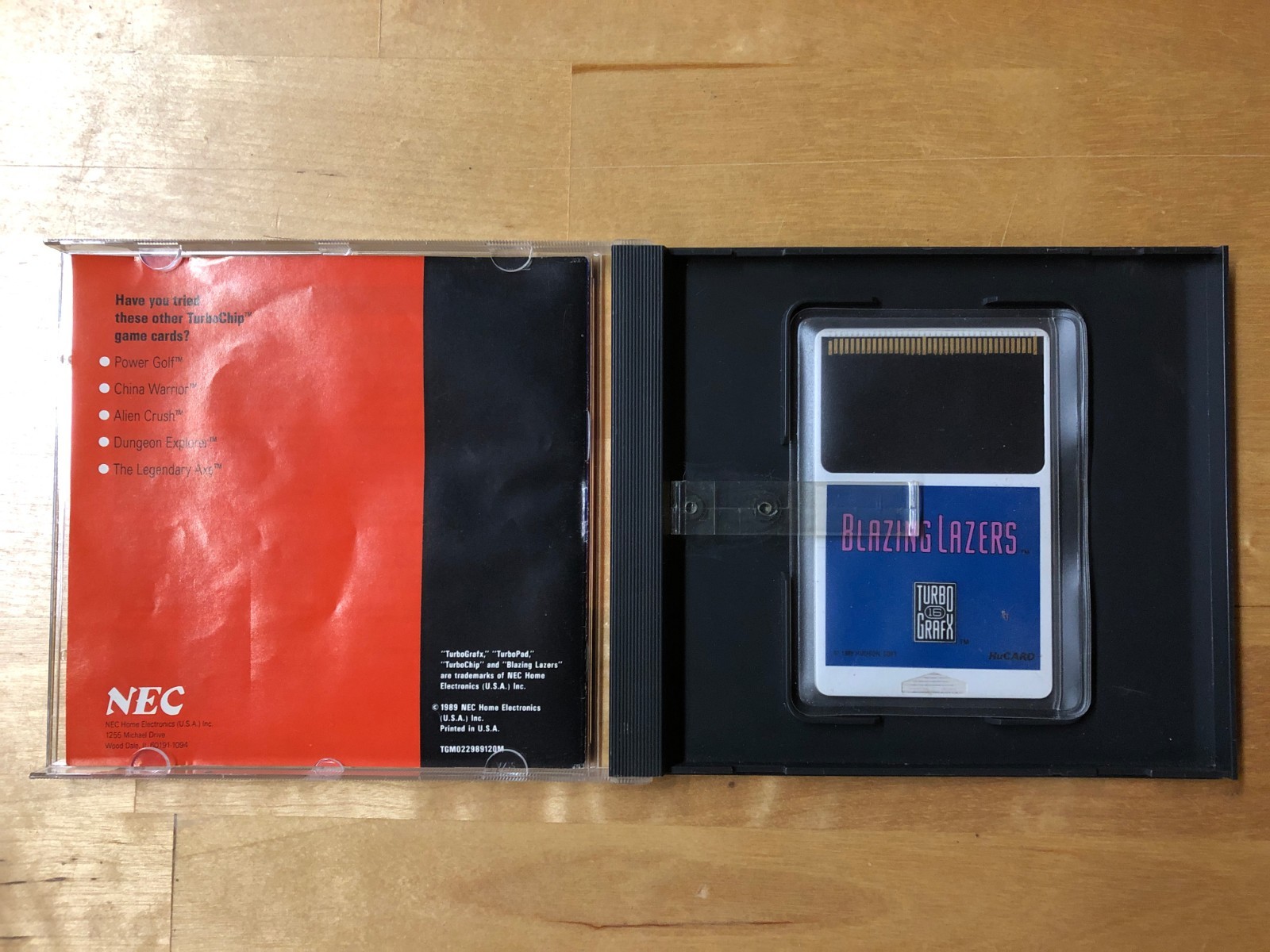 Blazing Lazers for TurboGrafx-16 (Turbo Grafx), Complete in Case!