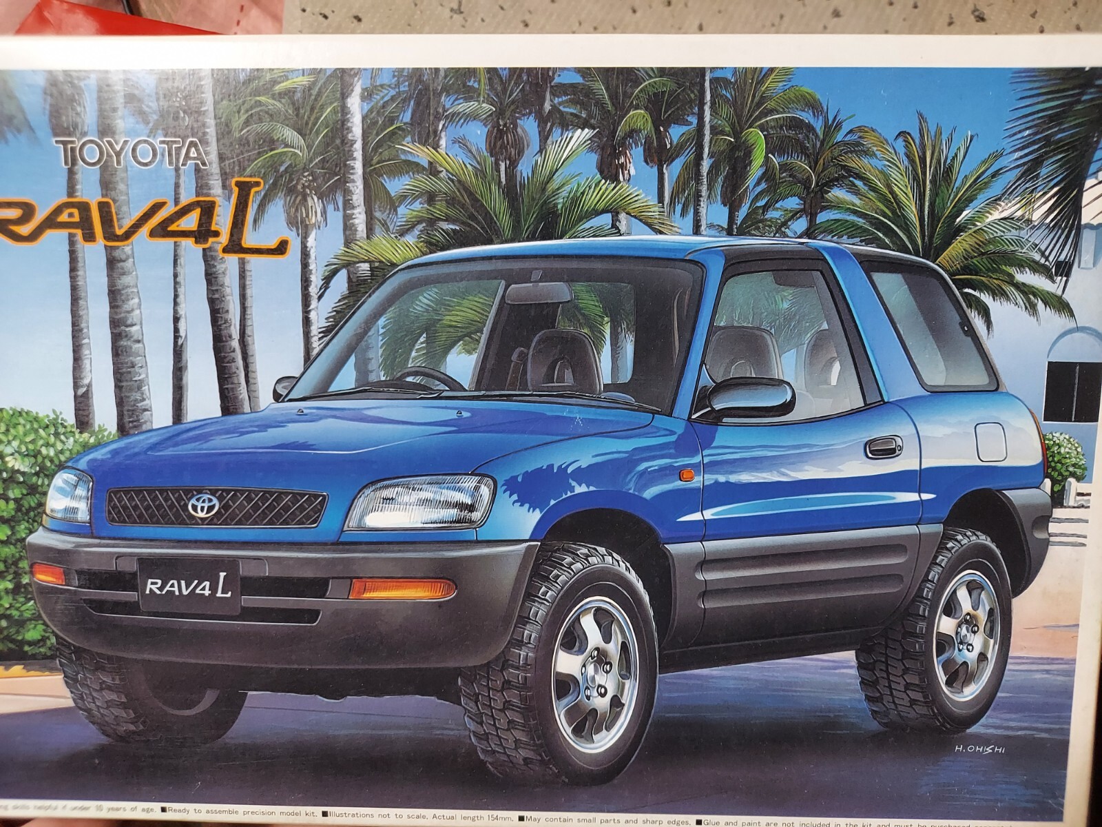 アオシマ1/24トヨタ RAV4 L 完成品 Toyota RAV4L Plastic model kit 1/24 scale Aoshima From Japan