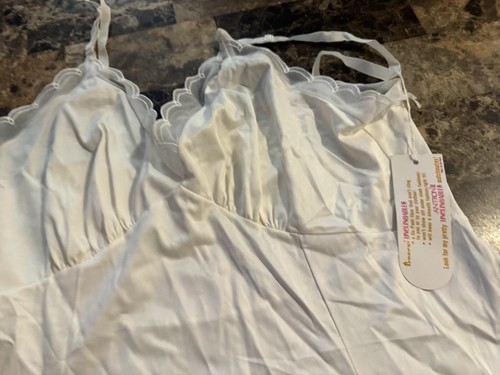 VINTAGE J C PENNEY GAYMODE LINGERIE / FULL SLIP!  SIZE 38. WHITE.   NEW!