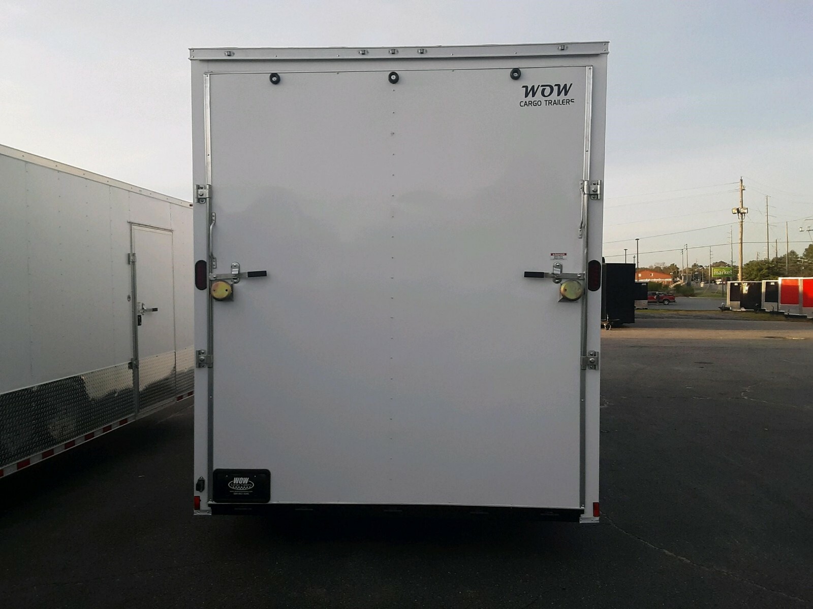 New 2019 24 X 8.5 X 9 Foot Ceiling  V-Nose Enclosed Cargo Trailer with Ramp Door