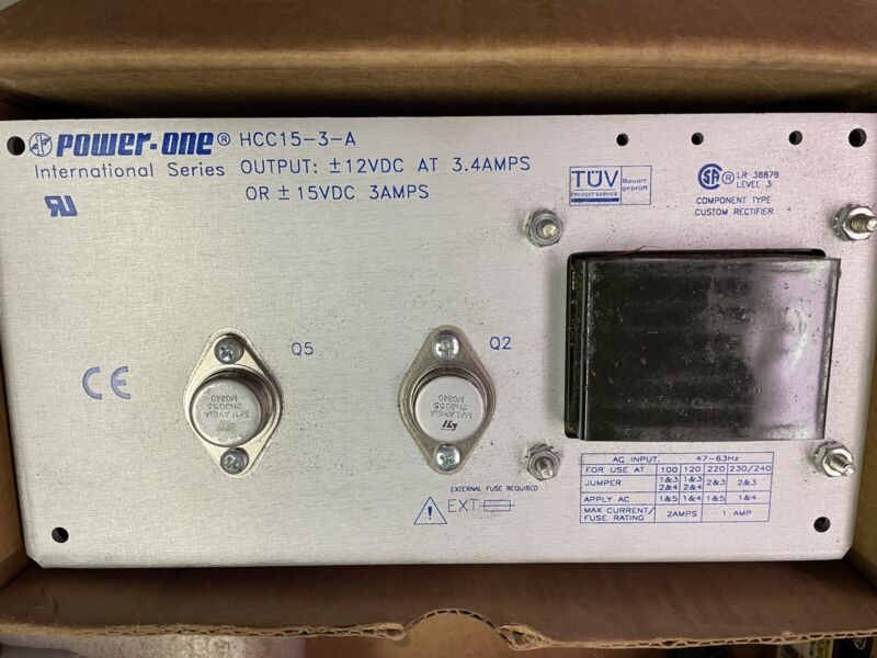 Power One Hcc15-3-a Linear Power Supply